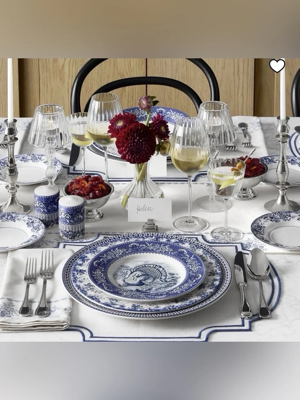 Williams Sonoma English Floral Napkins ( Set of 4 )
